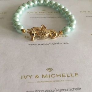Seahorse Link Beaded Bracelet